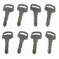 8 Ignition Keys SBA385210370 Fits New Holland T1010 T1030 T1110 T1510 T1520 T153