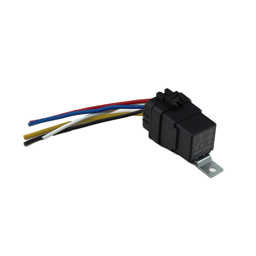 Universal 40A Weather Proof Relay w/Harness - Fits Cars Trucks Boats (SPDT)