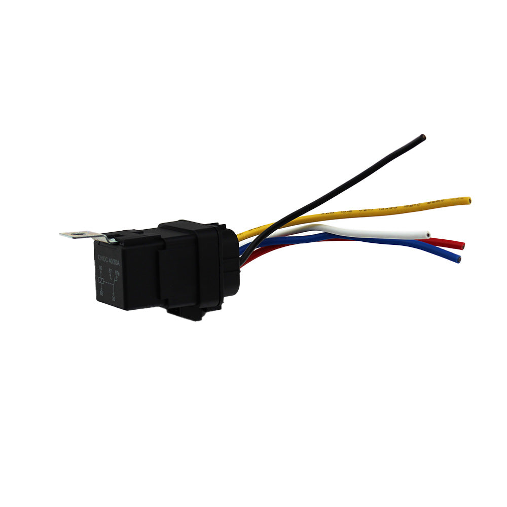 Universal 40A Weather Proof Relay w/Harness - Fits Cars Trucks Boats (SPDT)