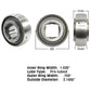 AMCO 10272 1-1/8" Square Bore Disc Harrow Bearing