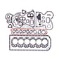 Full Gasket Set Fits John Deere 2840 4030 329 RE501581