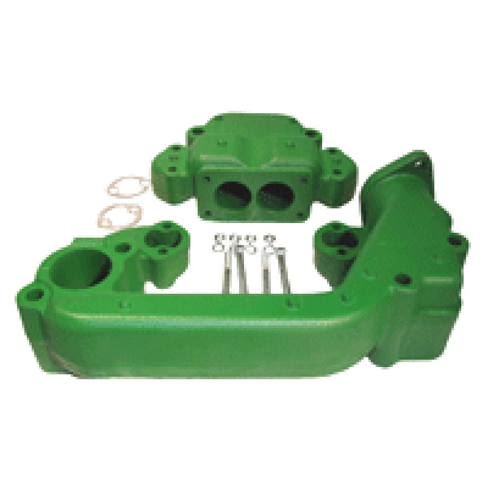 F1421R F1422R Intake Exhaust Manifold Fits John Deere 70 Gas Tractor w/ Bolt Kit