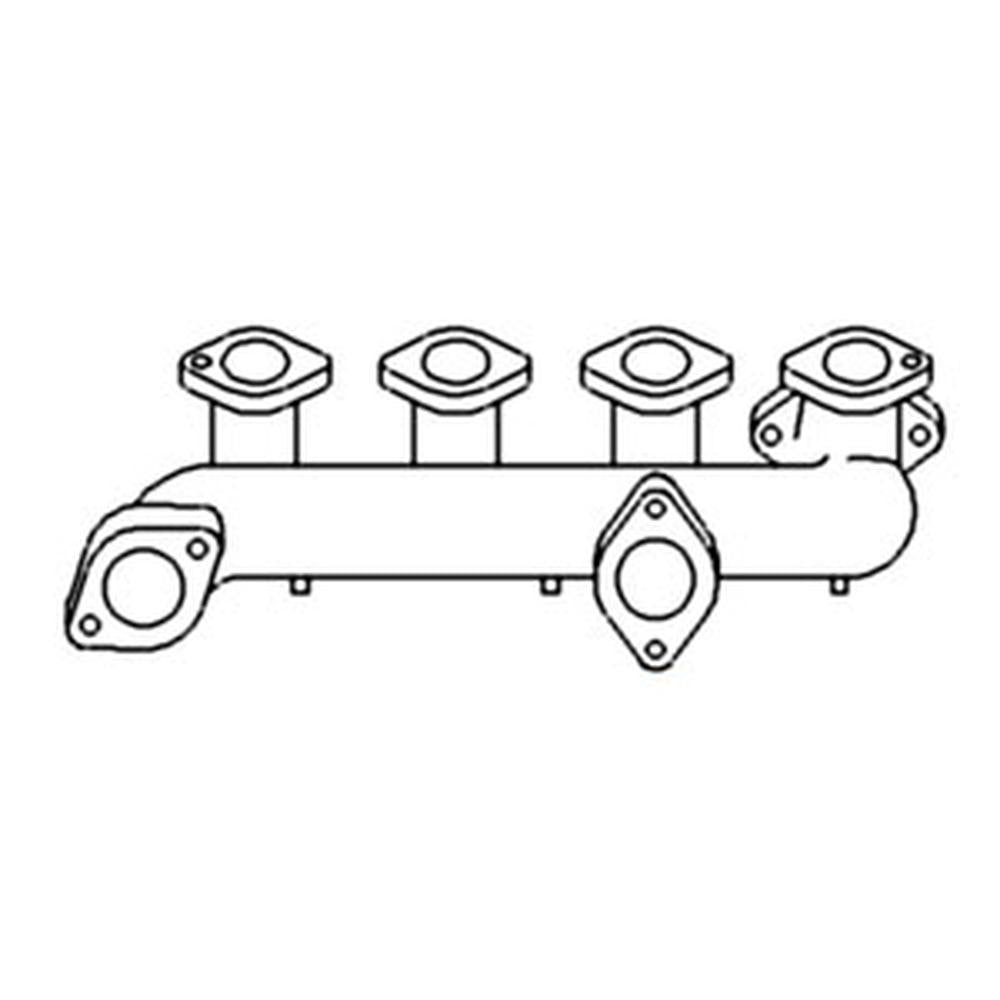 Exhaust Manifold Fits Case 630 570 420 580 480C 470 450 530 350 1845 430 580B