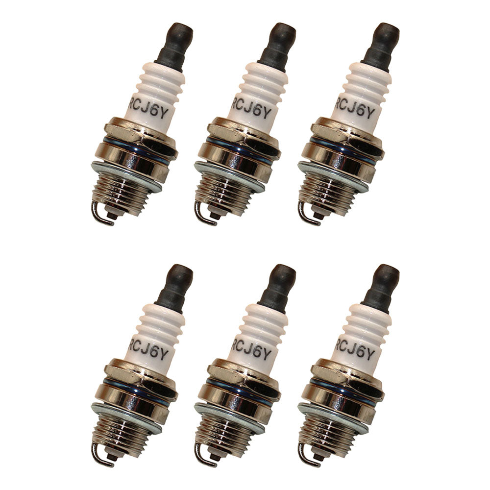 (6) Fits Oregon 77-324-1 Spark Plug RCJ7Y Fits Champion Fits NGK BPMR7A