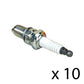Qty 10: Spark Plug Fits Champion Replaces RZ7C