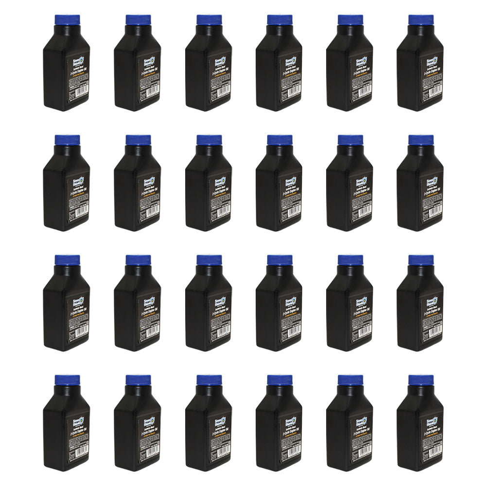 24 2-Cycle Engine Oil 2.6 oz. Bottles 50:1 Synthetic Blend Mix Fits Case