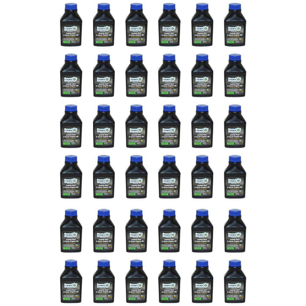 36, 2-Cycle Engine Oil 2.6 oz. Bottles 50:1 Synthetic Blend Mix Fits Case