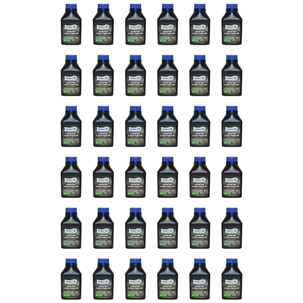 36, 2-Cycle Engine Oil 2.6 oz. Bottles 50:1 Synthetic Blend Mix Fits Case