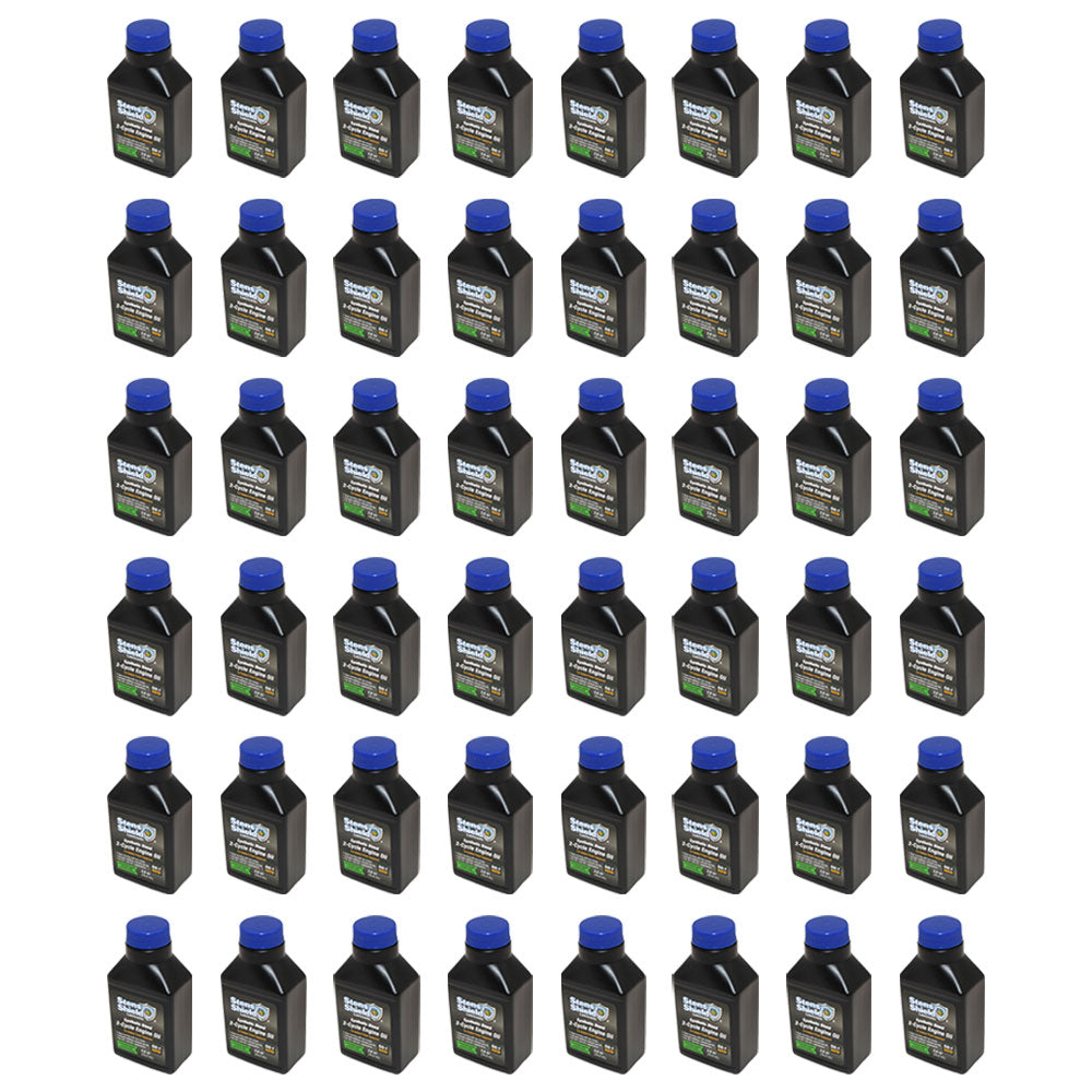 (48) New Aftermarket Replacement 2.6 oz Bottles of Shield 2-Cycle Engine Oil