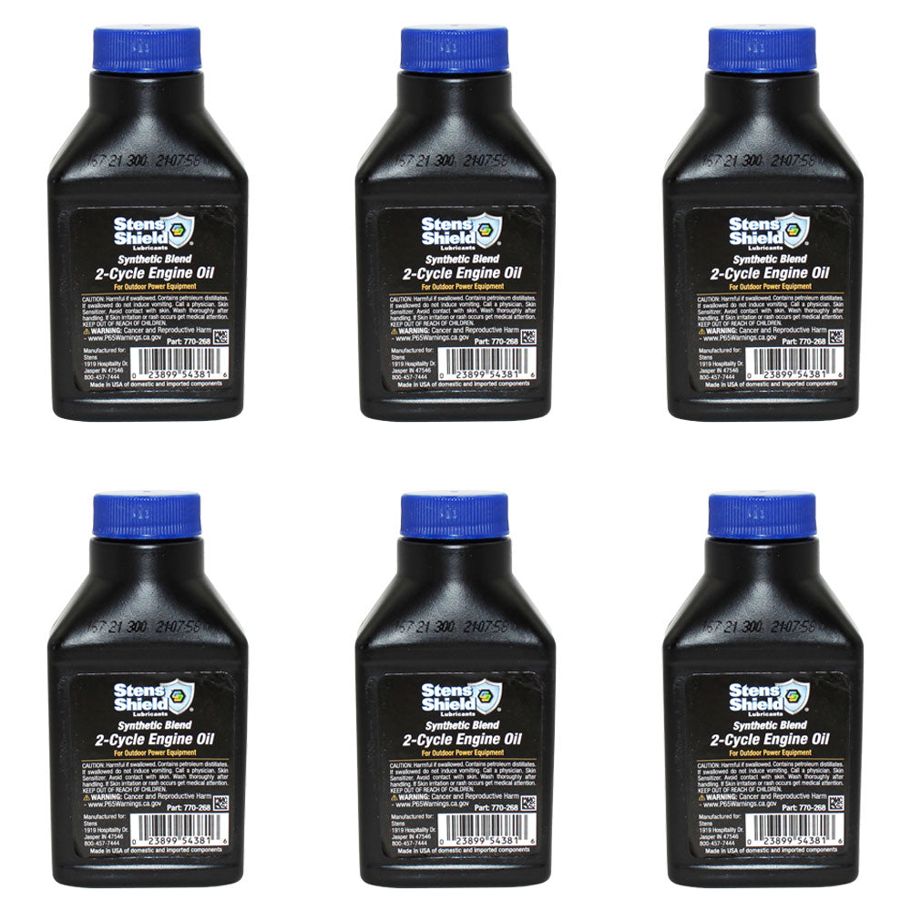 Qty 6: 2-Cycle Engine Oil
 Fits Briggs and Stratton Replaces 100107