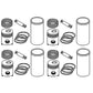 SK267 PIston Liner Sleeve Set Fits FARMALL Fits International Harvester M MV O6