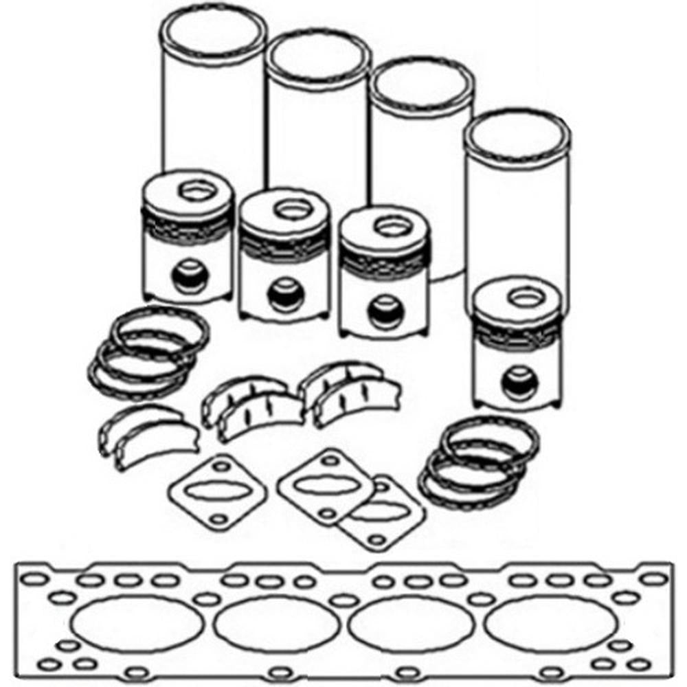 OK280 Engine Overhaul Kit Fits Allis Chalmers Tractor Models 180 185 190 801 860