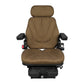 F10A4012 Brown Cloth Low Profile Air Suspension Seat Fits Kubota L35 F2680E L175
