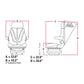 F10A4012 Brown Cloth Low Profile Air Suspension Seat Fits Kubota L35 F2680E L175