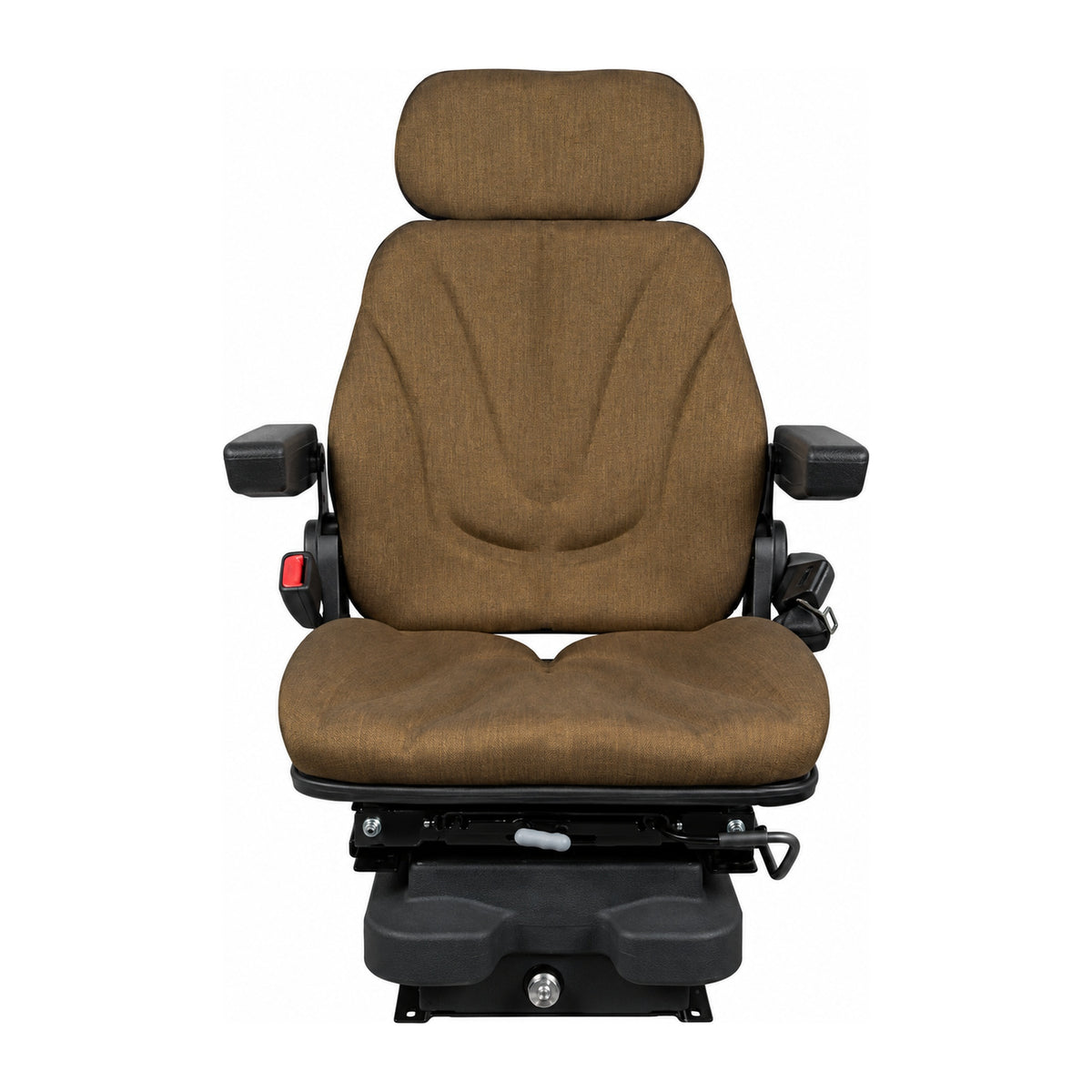 F10A4042 Brown Cloth Air Suspension Seat with Isolator Fits Case IH C100 C50 C60