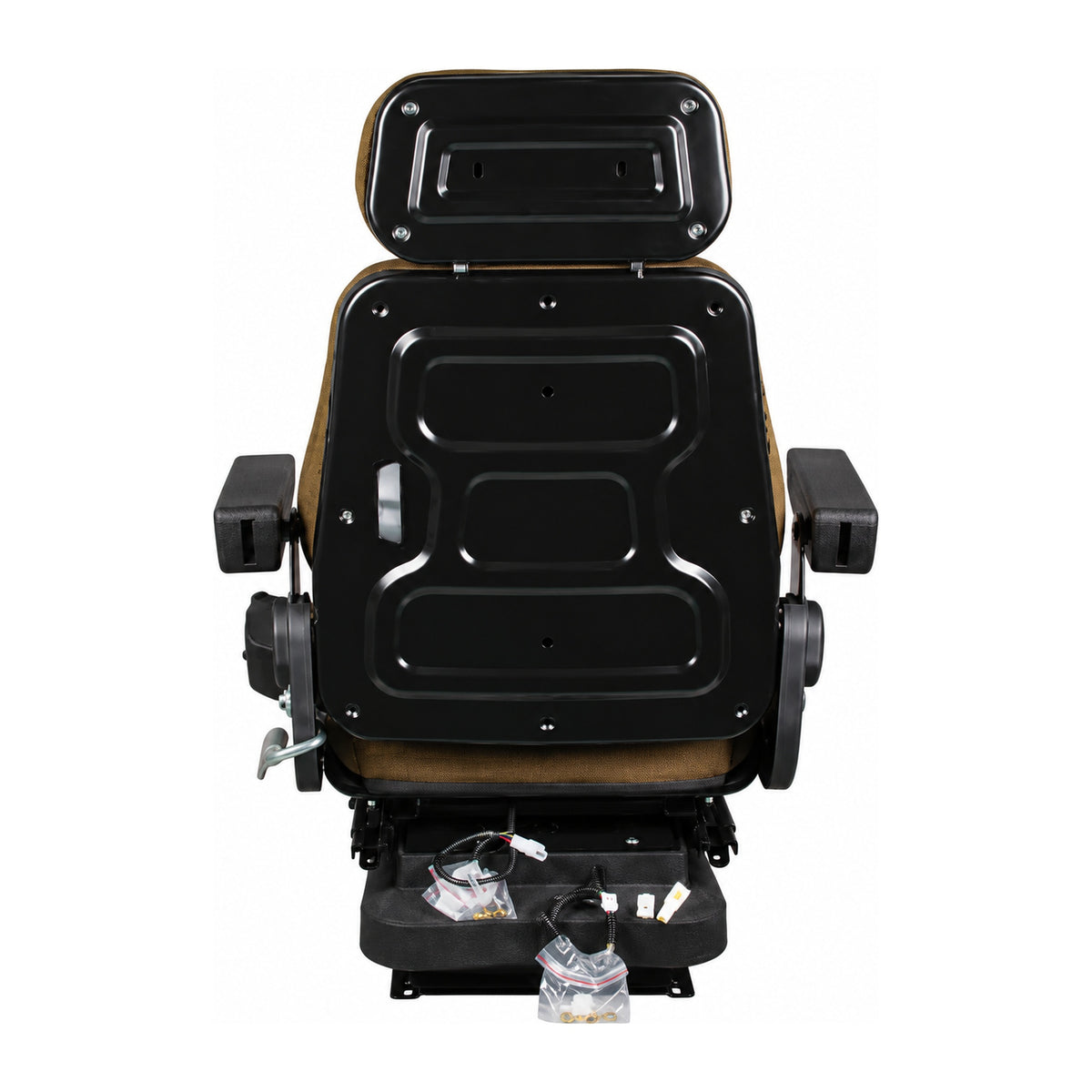 F10A4042 Brown Cloth Air Suspension Seat with Isolator Fits Case IH C100 C50 C60