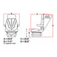 F10A4042 Brown Cloth Air Suspension Seat with Isolator Fits Case IH C100 C50 C60