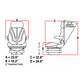 F10M4112 Brown Cloth Mechanical Suspension Seat Fits Crown FC4500 SC4500