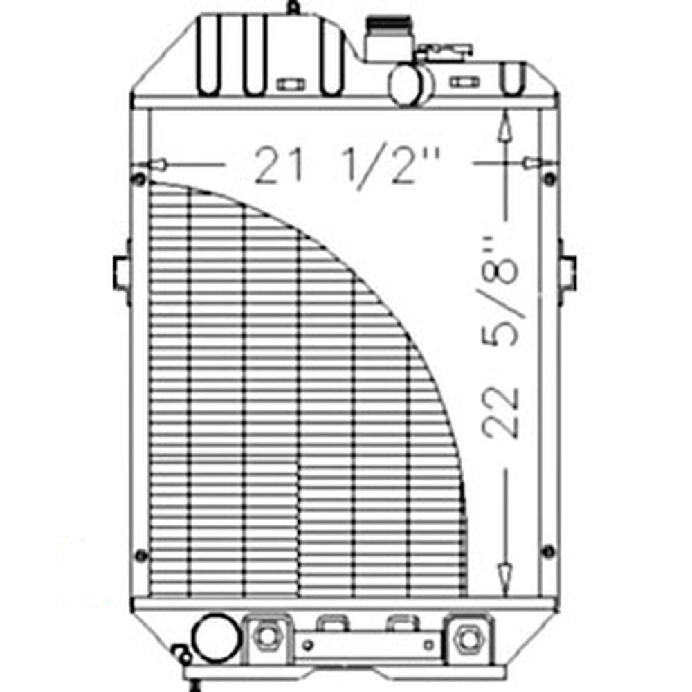 Radiator Fits Ford 8240 8340 7840 7840 F1NN8005BC15M F1NN8005BF15M 82015105