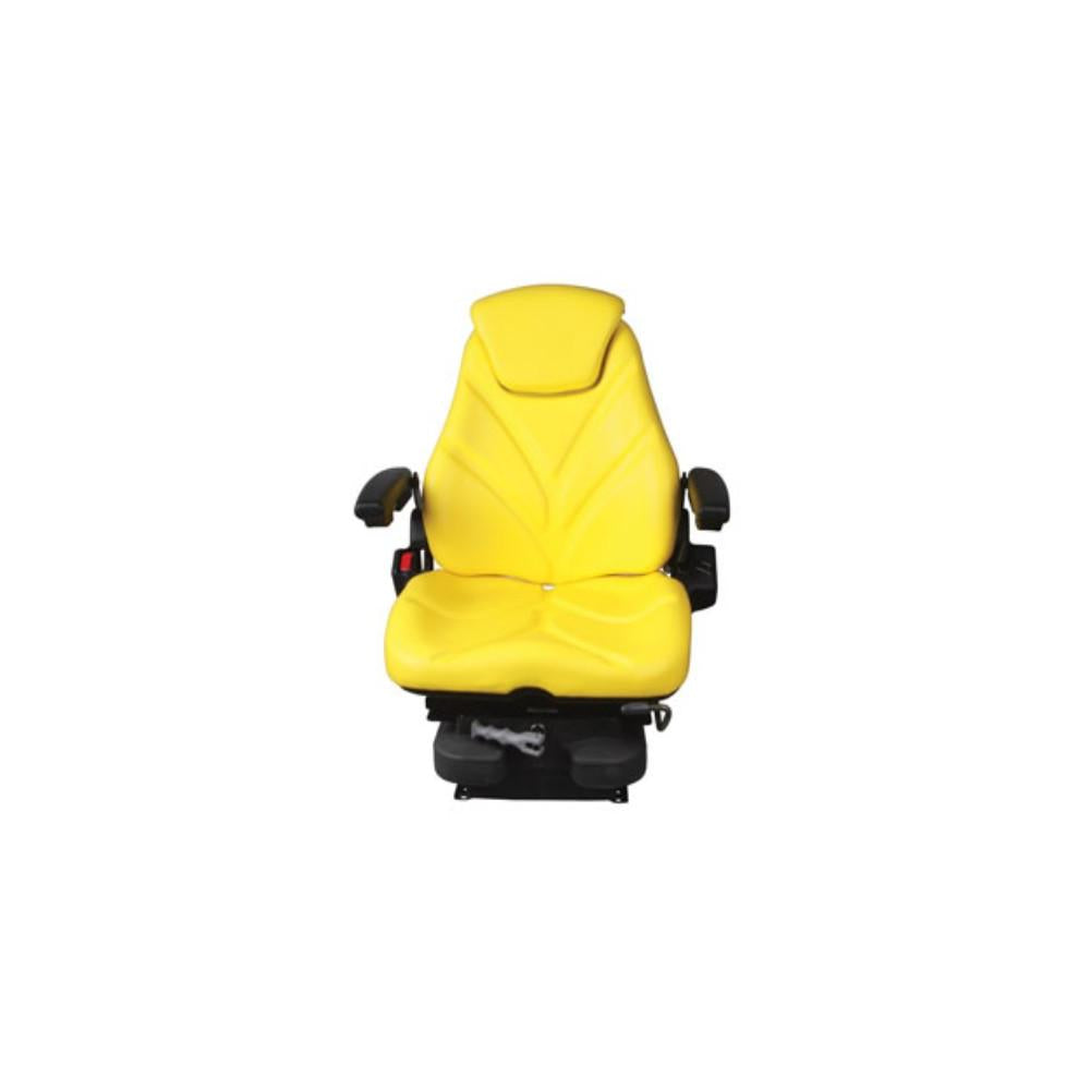 Low Pro Mechanical Suspension Yellow Vinyl Seat Fits Massey Ferguson