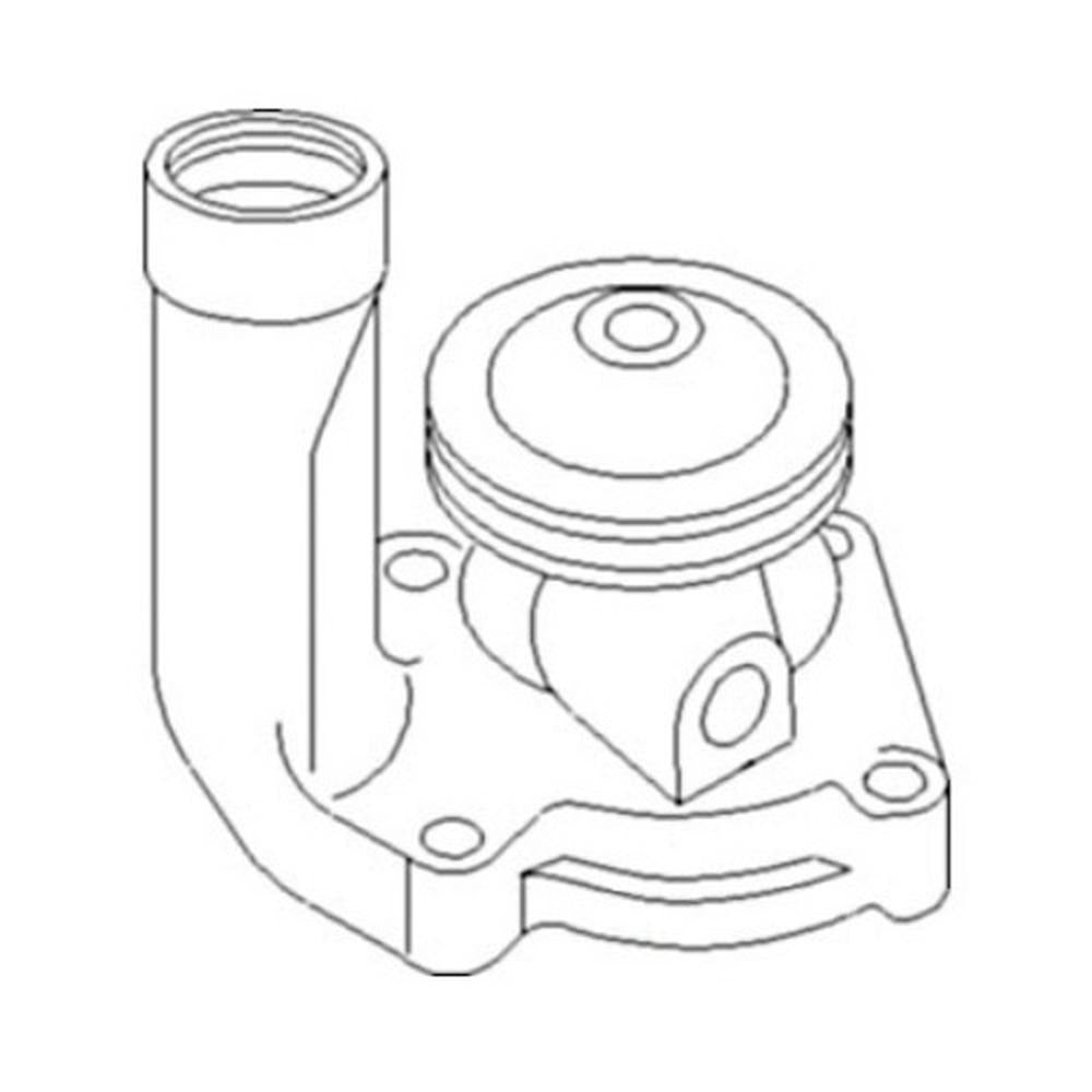 Water Pump with Pulley Fits John Deere Models F2244R F2244R-A F2244R-R F2244R-R-
