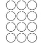 (4) Standard Piston Ring Sets Fits Ford/New Holland Replaces 73402240
