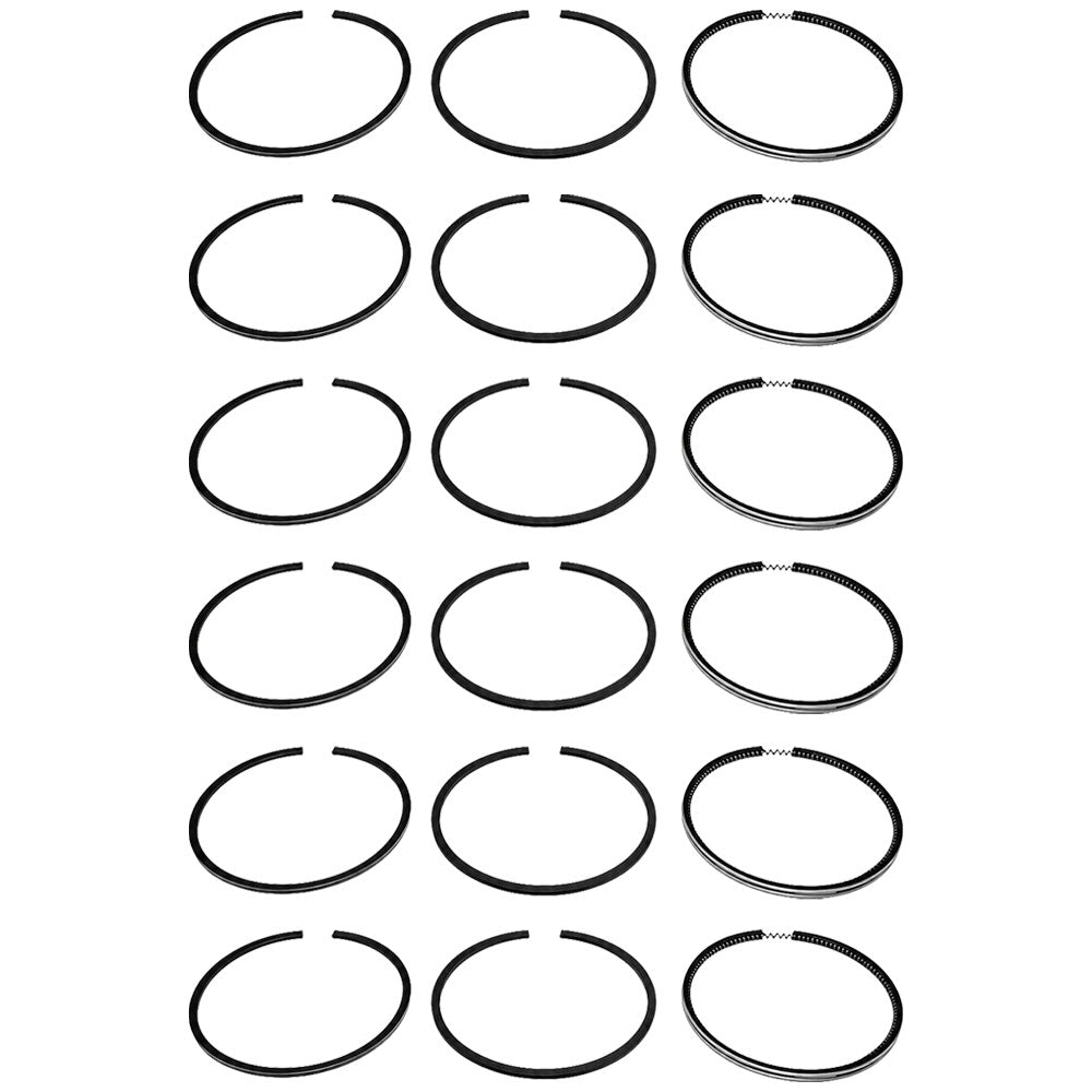 87802355 87802836 Six Standard Piston Ring Sets Fits Fiat G170 M115 M100