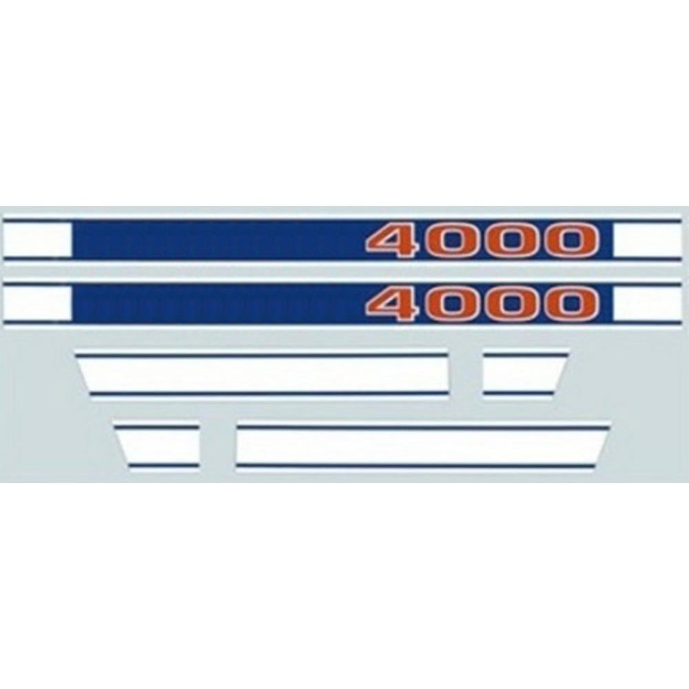 R0511 252603994180 Blue with Red Iconic Lettering Hood Decal Fits Ford 4000
