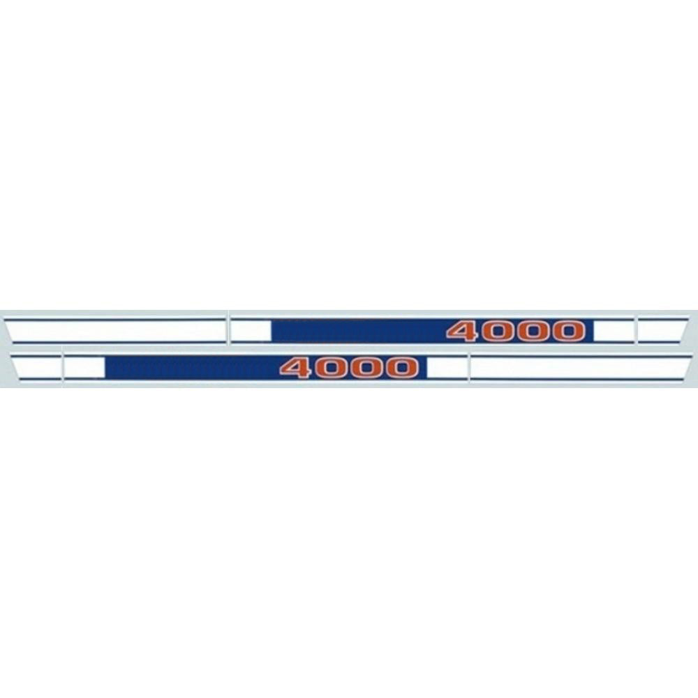R0511 252603994180 Blue with Red Iconic Lettering Hood Decal Fits Ford 4000