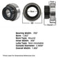 F51312 New Tractor Non-Relubri Fits CATable Spherical Ball Bearing w/ Collar F51