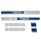 F514H  New Hood Decal Set Fits Ford 7600 (75-81)