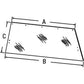 Cab Glass - Rear Window Fits Case 2290 2090 2390 2590 F64517
