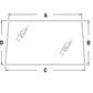 WN-F98366-PEX Glass, Rear, Upper Fits International/CaseIH 1896 2094 2096 2294