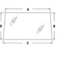 WN-F98366-PEX Glass, Rear, Upper Fits International/CaseIH 1896 2094 2096 2294