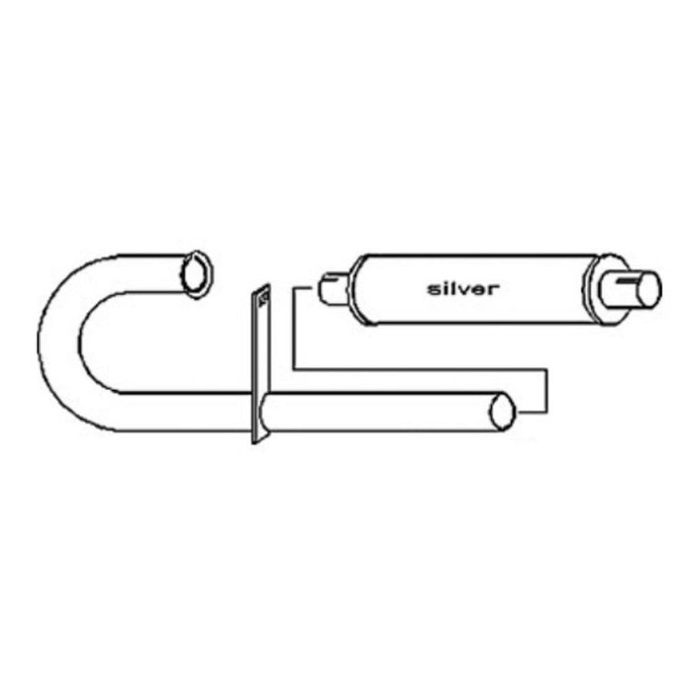 FD1010 Vertical Muffler & Pipe Unassembled Models Fits Ford 2N, 8N, 9N