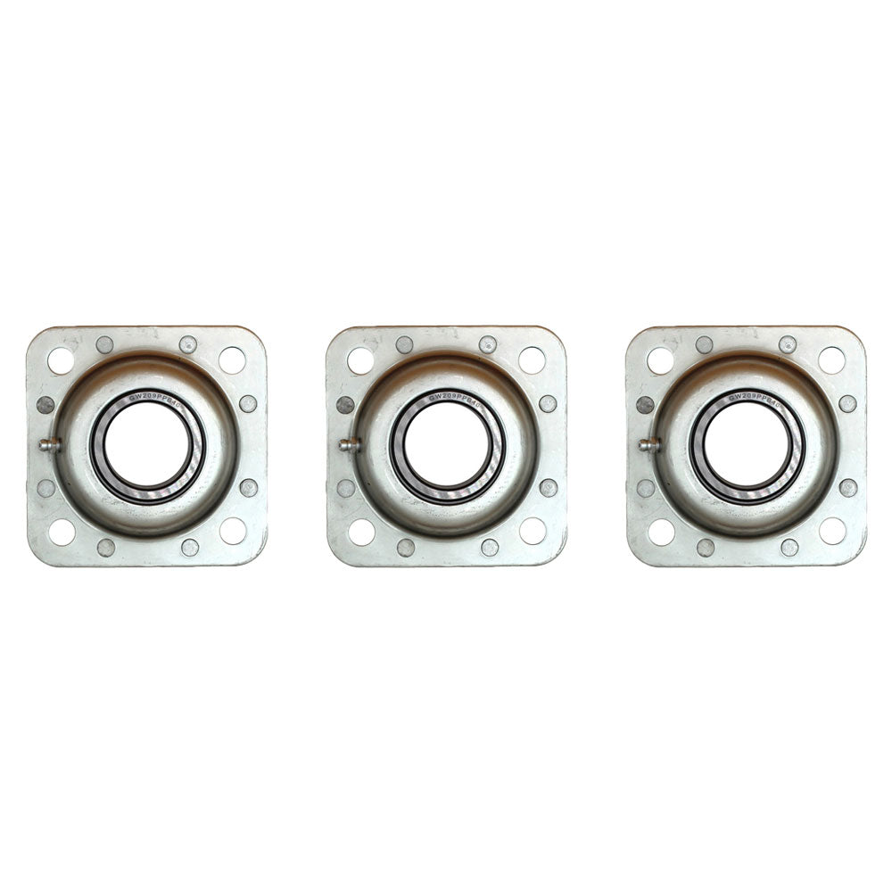 Set of (3) Flanged Disc Bearings Fits Case IH Disc Harrow 122 340 345 350