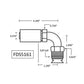 Crimp Coupling Inverted Flare Male Fits Massey Ferguson Replaces agricultural