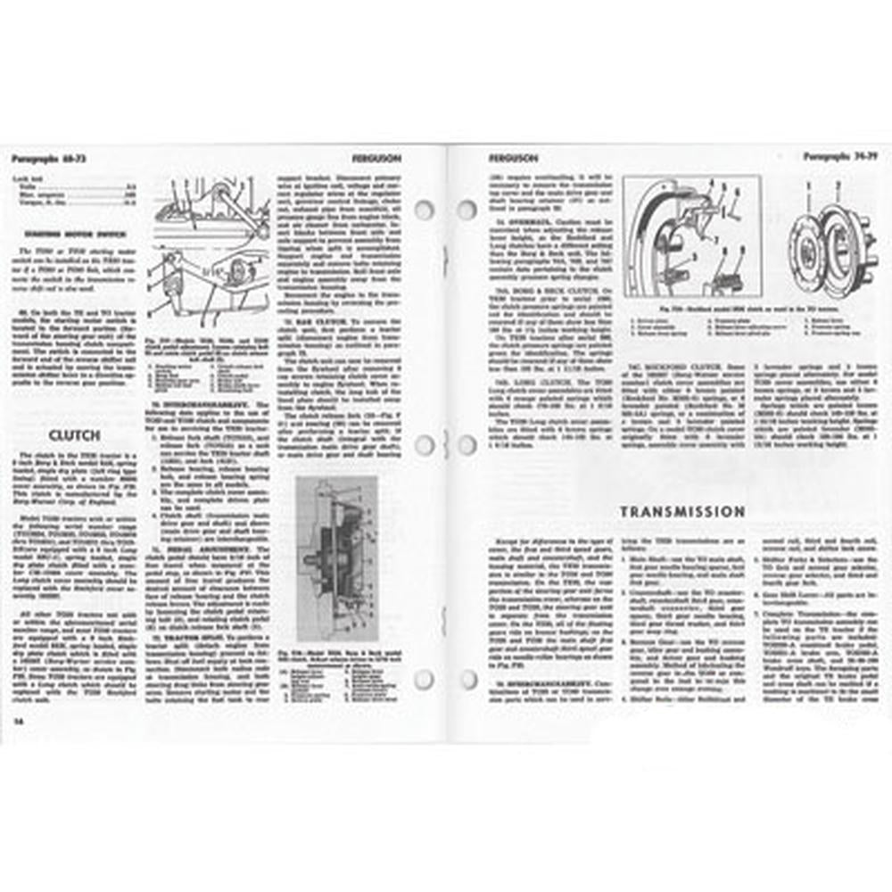 R1465 I & T Shop Manual Fits Massey Ferguson