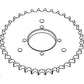 FH304862 Mega Pickup Slip Clutch Sprocket Fits John Deere BALER 447 468 546 546