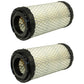 Two Air Filters Fits Kubota ZD1011 ZD1021 ZD18 ZD18F ZD21 ZD21F ZD221 ZD25F