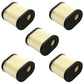 Qty 5: Air Filter
 Fits Toro Replaces 30-031