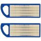 Qty 2: Air Filter Fits Briggs & Stratton Replaces 4206