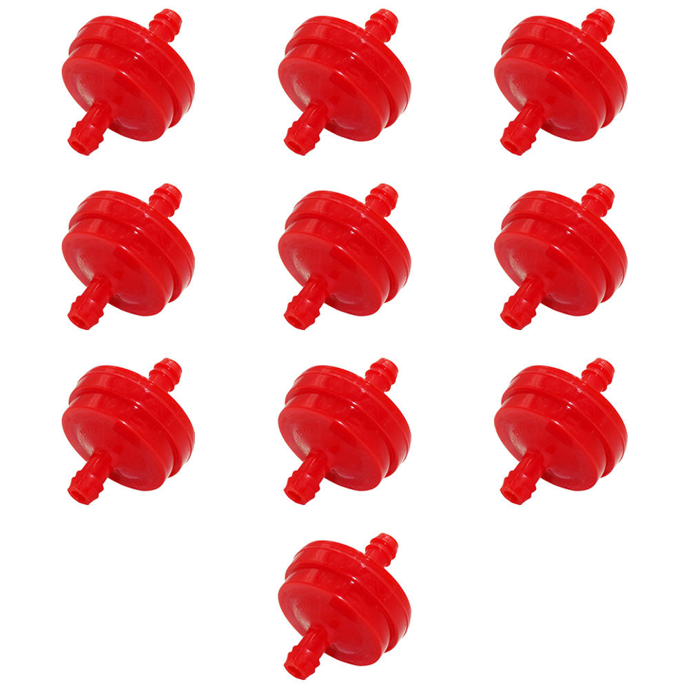 Qty 10: Inline Fuel Filters Fits Briggs and Stratton Replaces 1501729MA