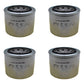 Qty 4: Oil Filter Fits Grasshopper Replaces 100805