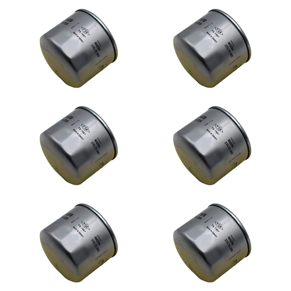 Qty 6: Oil Filter Fits John Deere Replaces 4454526