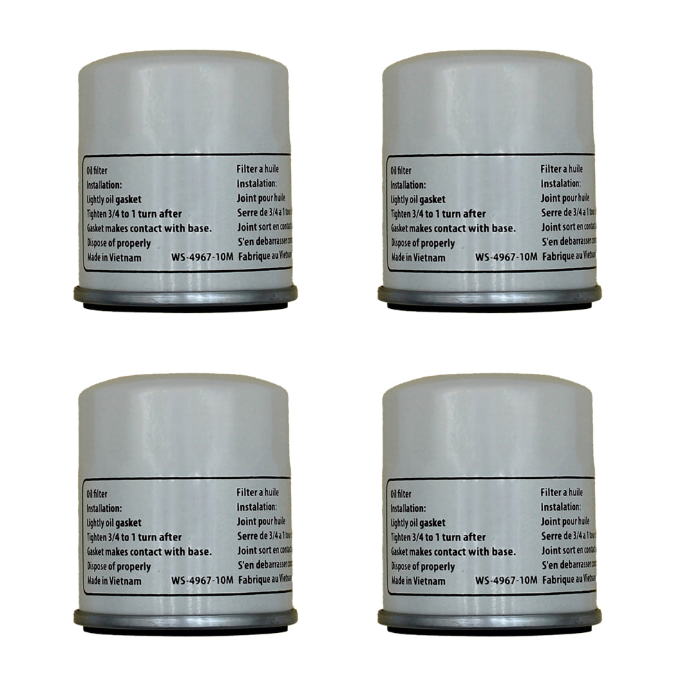 Qty 4: Transmission Filters Fits Hustler Replaces 600976