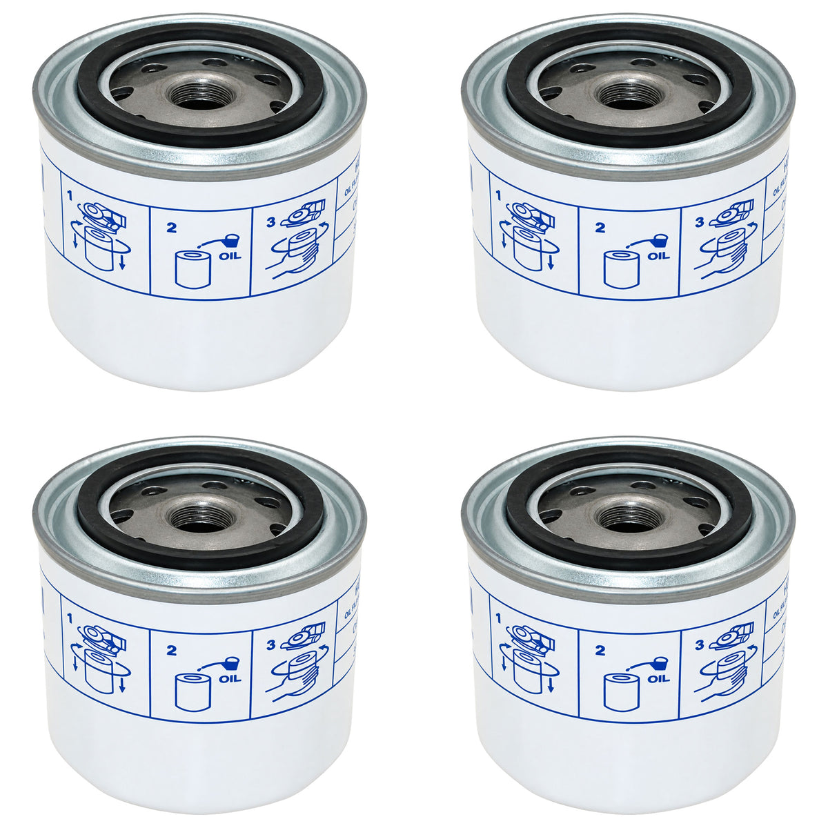 Qty 4: Oil Filter Fits John Deere Replaces AM38441