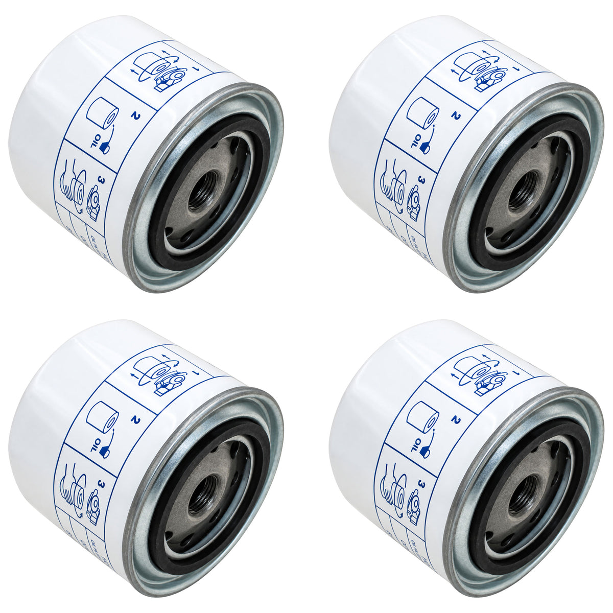 Qty 4: Oil Filter Fits John Deere Replaces AM38441