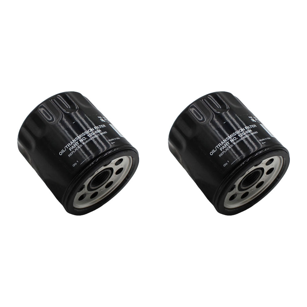 (2) Transmission Filters Fits Kubota All "B" Series HHK70-14073 HHK20-36990