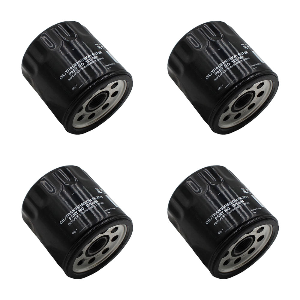 (4 pk) Transmission Filters Fits Kubota All "B" Series HHK70-14073 66021-36060